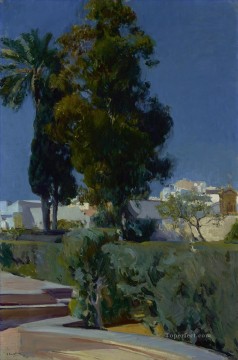 Joaquin Sorolla Painting - Corner of the Garden Alcazar Sevilla GTY landscape Joaquin Sorolla